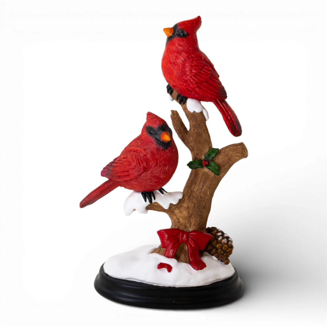 PR125 Polyresin Cardinal on branch 5" x 3.5" x 15" PK3