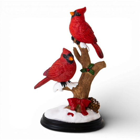 PR125 Polyresin Cardinal on branch 5" x 3.5" x 15" PK3