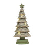 PR135 LED Polyresin Trees 4.5" x 4.5" x 9.25" & 6.5" x 6.5" x 14.5", Set of 2 PK1