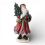 PR136 Polyresin  Santa w/Tree 6" x 5.75" x 12.5" PK2