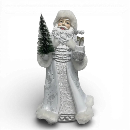 PR149 Polyresin Santa WH/GR 7.75" x 6.75" x 14" PK1