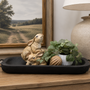 PN102 Pine Wood Orb Brown 4"  PK6