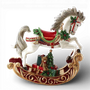 PR155 Polyresin Christmas Rocking Horse 13.25" x 5" x 14.5" PK1