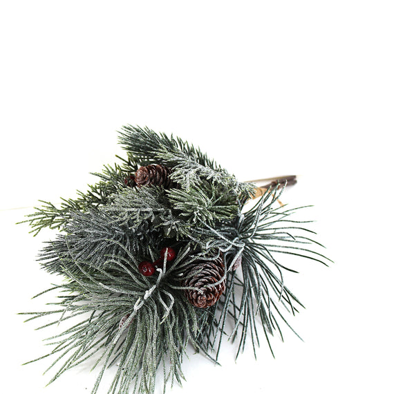 PX104 Frosted Pine w/Pinecones Bundle 16" PK12