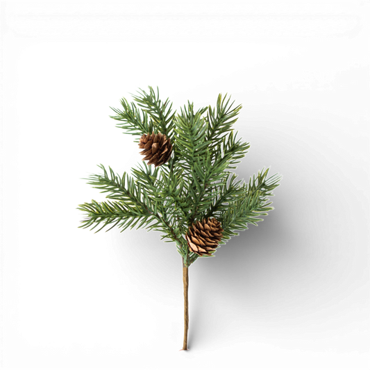 PX109 Cypress Pine w/Pinecones Pick 9" PK24