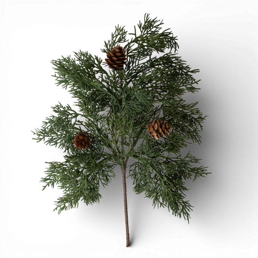 PX110 Cypress Pine w/Pinecones Spray 16" PK12