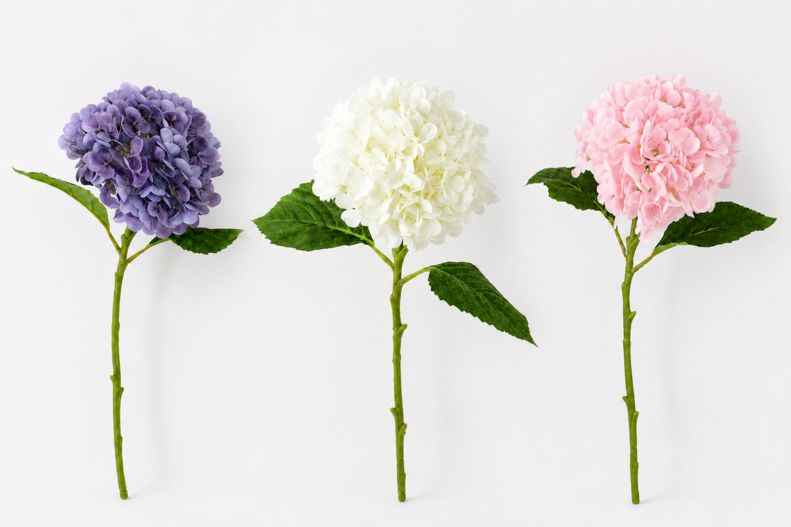 RT111  Real Touch Hydrangea 19" PK 12