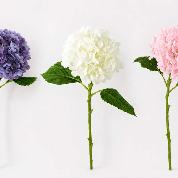 RT111  Real Touch Hydrangea 19" PK 12