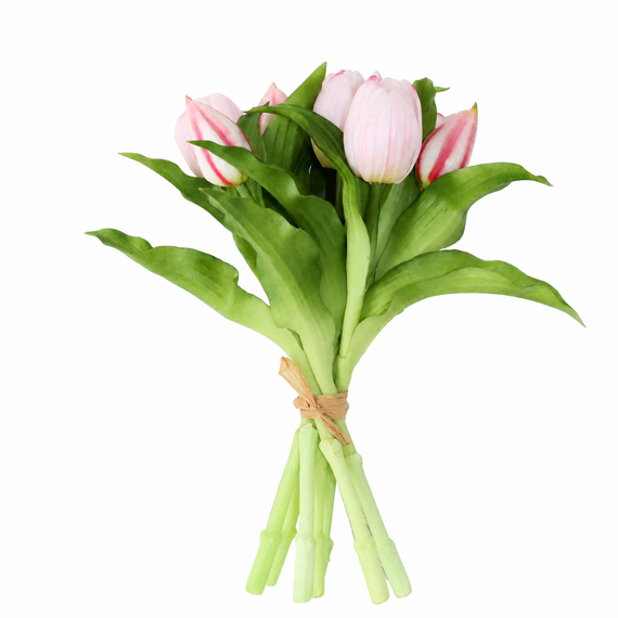 RTB100  Real Touch Tulip Bundle 10" PK 12