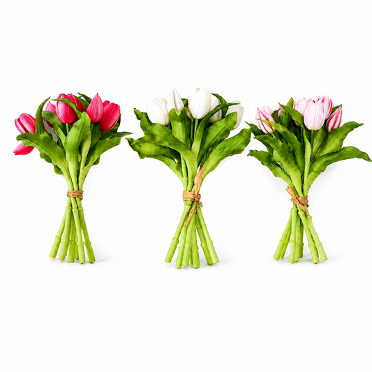RTB100  Real Touch Tulip Bundle 10" PK 12