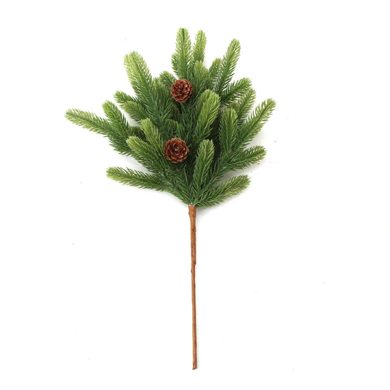 SP108 Real Touch Pine w/Pinecone Spray 17" PK12