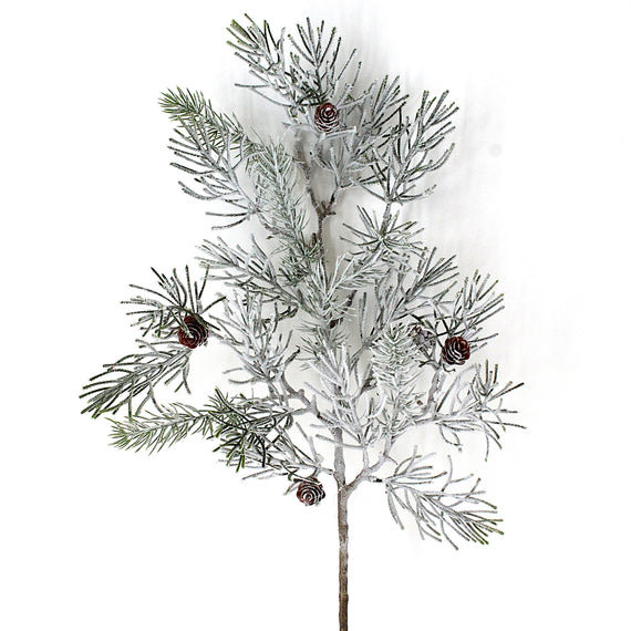 SP110 Pine w/Pinecone Spray 32" PK 12
