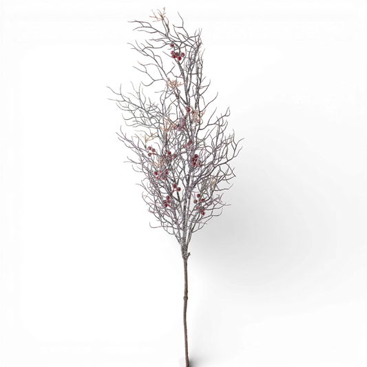 ST112 Frosted Twig/Berry Spray 11.5" x 5.25" x 40" PK8