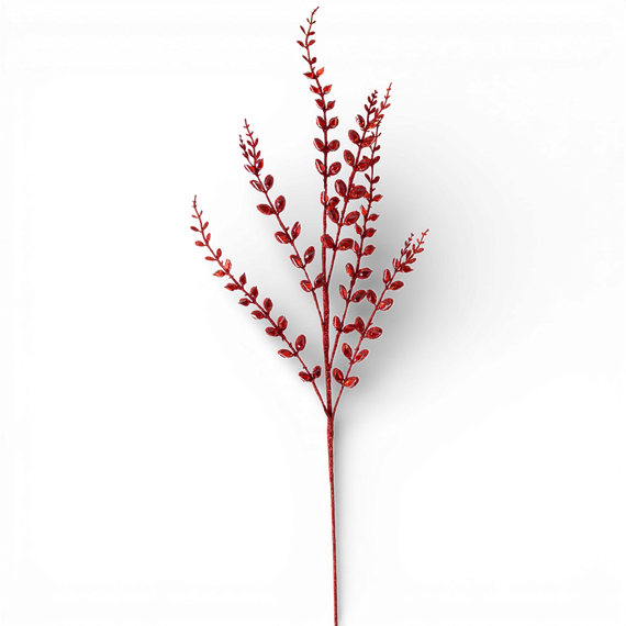 ST159 Glitter/Jewel Fern Spray 30" PK12