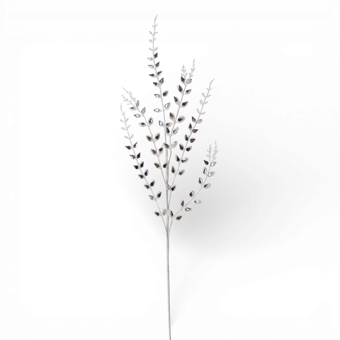 ST160 WH Glitter/Jewel Fern Spray 30.5" PK12