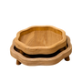 T103 Wooden Tray w/legs (Set of 2) 12" x 12" x 3" & 14.5" x 14.5" x 3" PK 1
