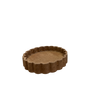 T105 Scalloped Wood Tray 6" x 6" x 1.75" PK 4