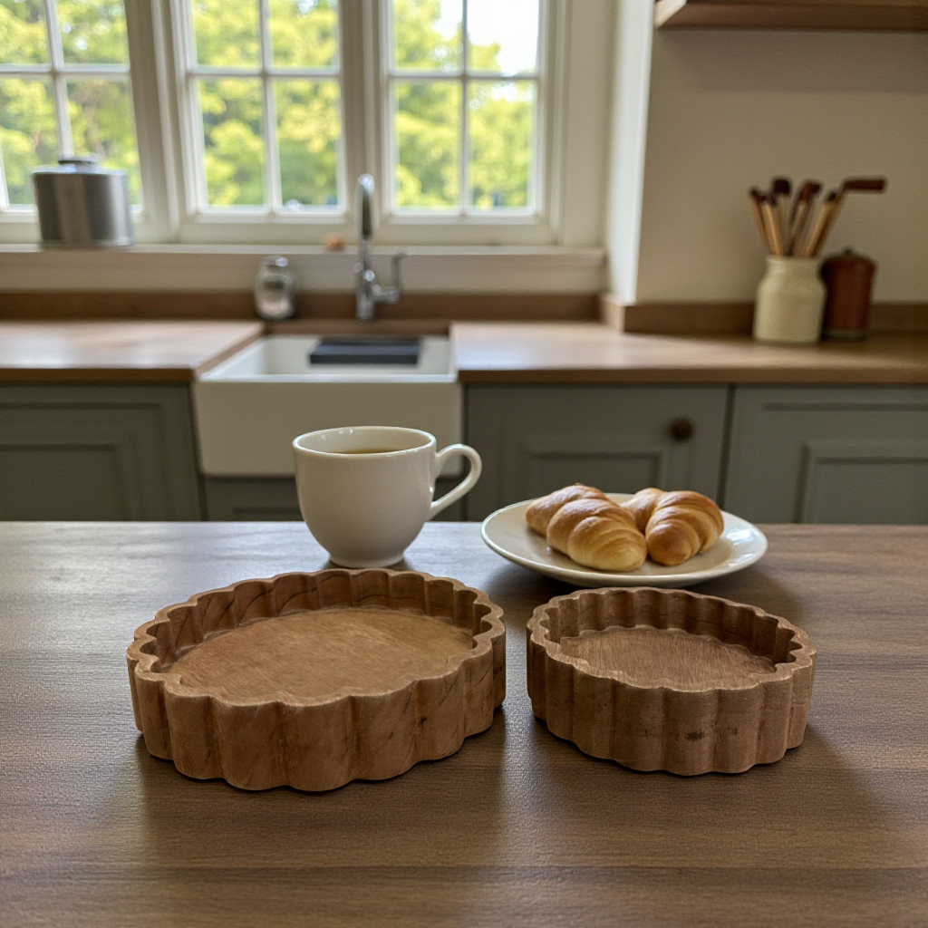 T106 Wood Tray 8" x 8" x 1.75" PK 4