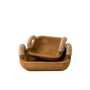 T107 Rectangular Wooden Trays w/Handles (Set of 2) 6.25" x 6" x 3" & 9" x 8" x 3.75" PK 4