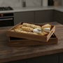 T110 Patterned Tray (Set of 2) 16" x 11.5" x 2.5" & 18" x 13.5" x 2.75" PK 2