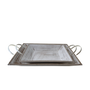 T112 Wood Tray w/Handles- White Wash 20.5" x 11.75" x 5" PK 2