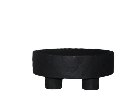T126 Wood Tray w/Legs - Black 20.75" x 11" x 21"