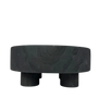 T126 Wood Tray w/Legs - Black 9.75" x 9.75" x 4"  PK 2