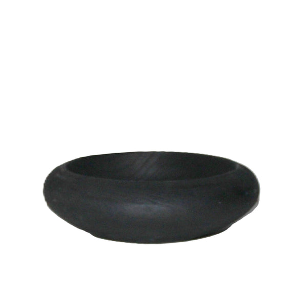 T127 Wood Bowl - Black 20" x 12.5" x 12.5"