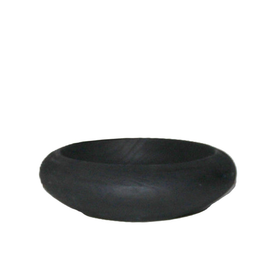 T127 Wood Bowl - Black 20" x 12.5" x 12.5"