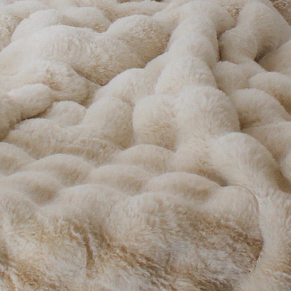 THR101 Soft Natural Throw 50"  X 60" PK2