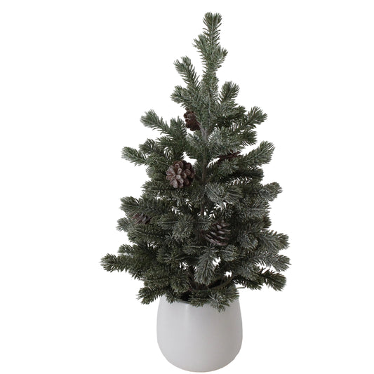 TR102 Potted Pine Tree w/Pinecones 19" PK4