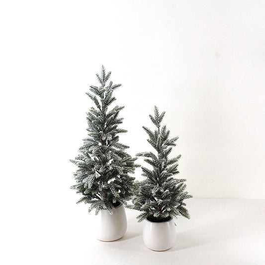 TR106 Potted Pine Trees 17" & 22", Set of 2 PK2
