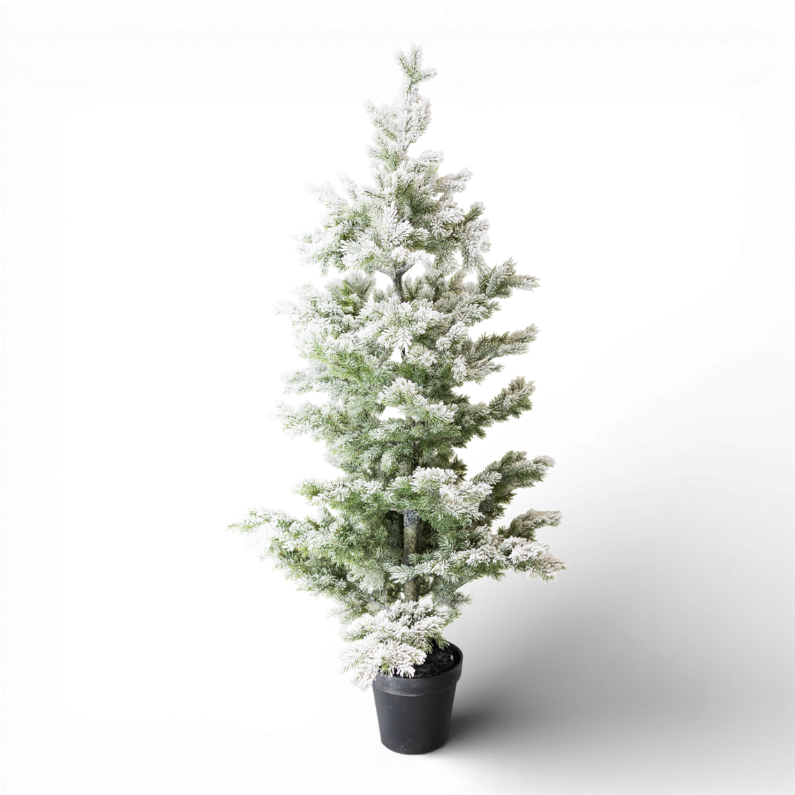 TR111 Potted Flocked Pine Tree 33" x 33" x 4'10" PK1