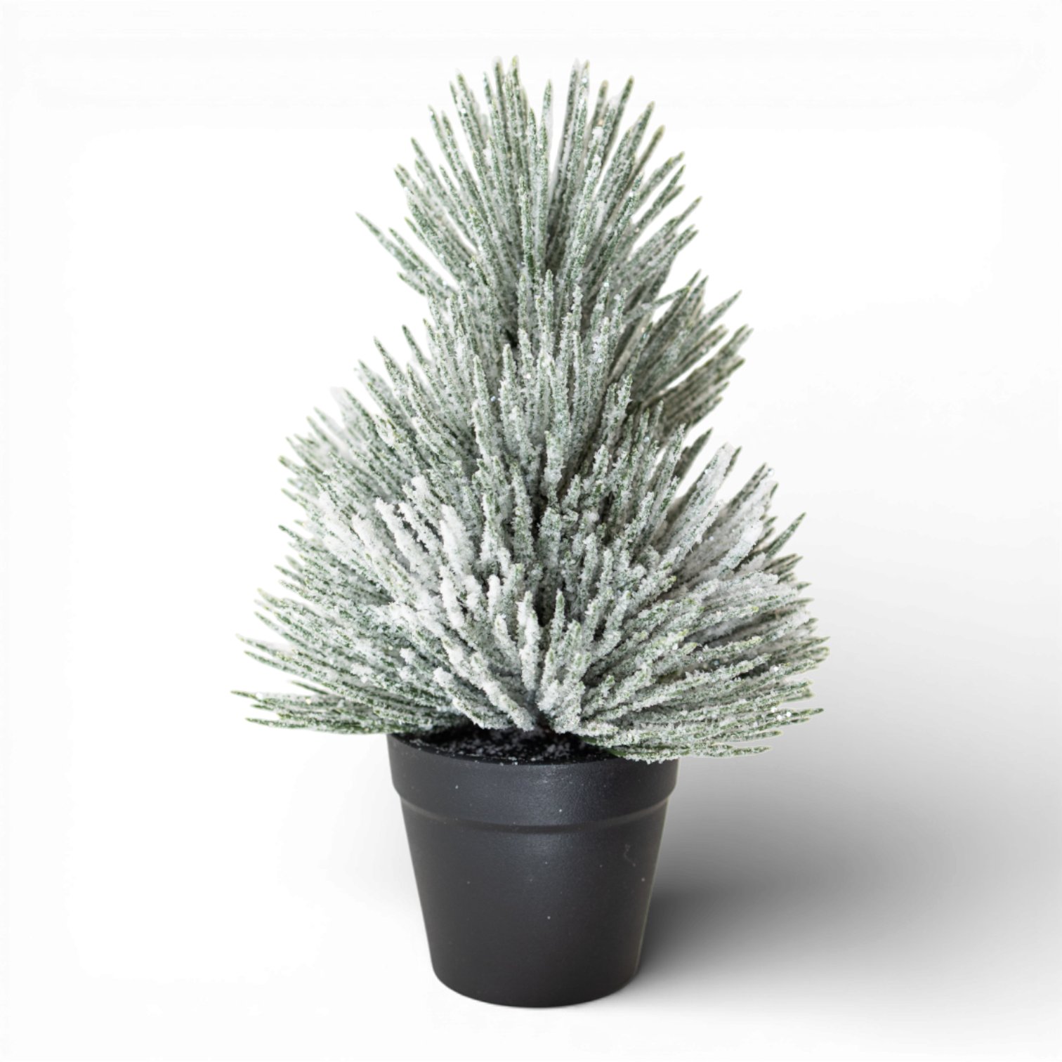 TR124 Potted Flocked Pine 9