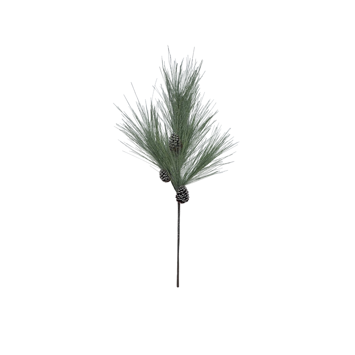 SP133 Frosted Long Needle Pine w/Pinecone Spray 48" PK4