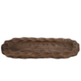 T124 Wood Scalloped Dough Bowl - Brown 14.5" x 6.75" x 1.75" PK 2