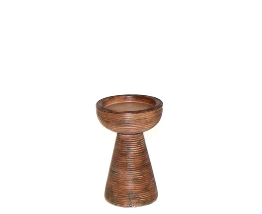 CH103 Polyresin Candleholder 4" x 4" x 6"