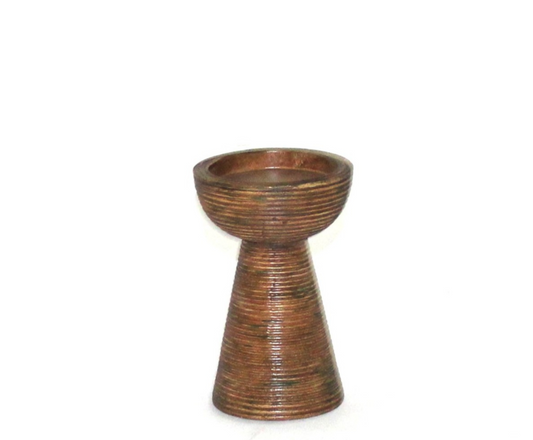 CH104 Polyresin Candleholder 5" x 5" x 7.5"