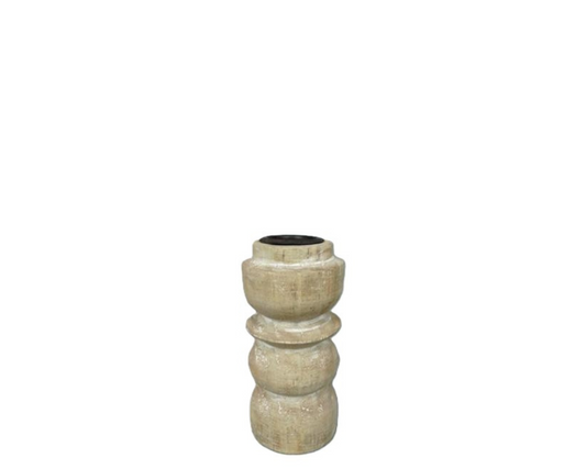 CH106 Wood Candleholder 2" x 2" x 4.25"