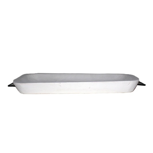 N179 Wood Dough Bowl w/Handles 28" x 12" x 11.75"