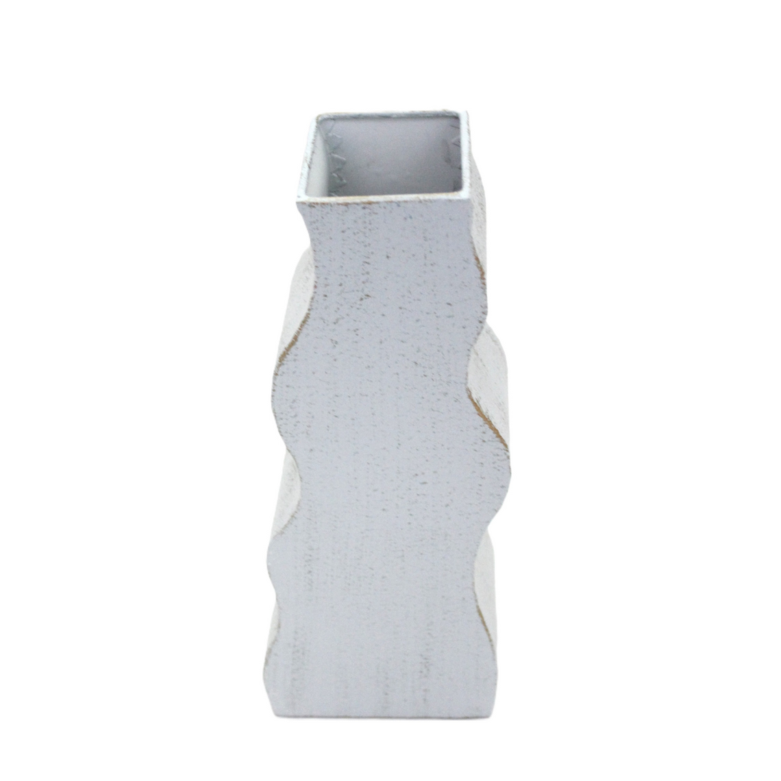 CM147 Wavy Metal Vase 6.75" x 3.25" x 14" PK 4