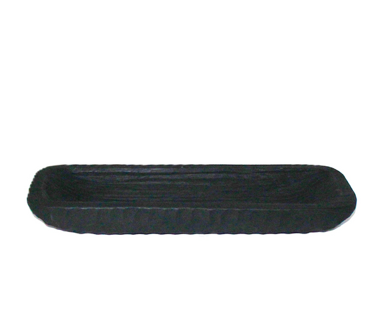 N170 Wood Square Dough Bowl - Black 23.5" x 17.5" x 9"