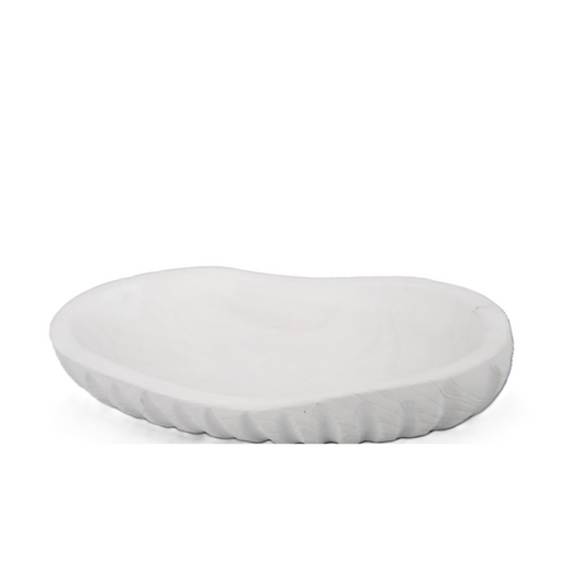 N167 Wood Tray - Antique White 16.5" x 14" x 13.75"
