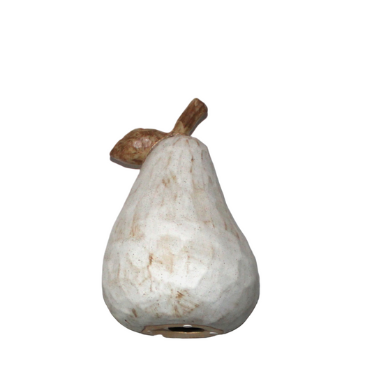 N104 Ceramic Pear 6.25" x 6" x 9.75"H