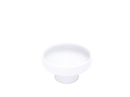 CM143 Ceramic Pedestal Tray - White 6.5" x 6.5" x 4"