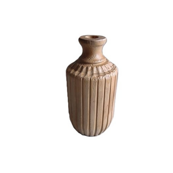CH110 Wood Vase 3.75" x 3.75" x 7.5"
