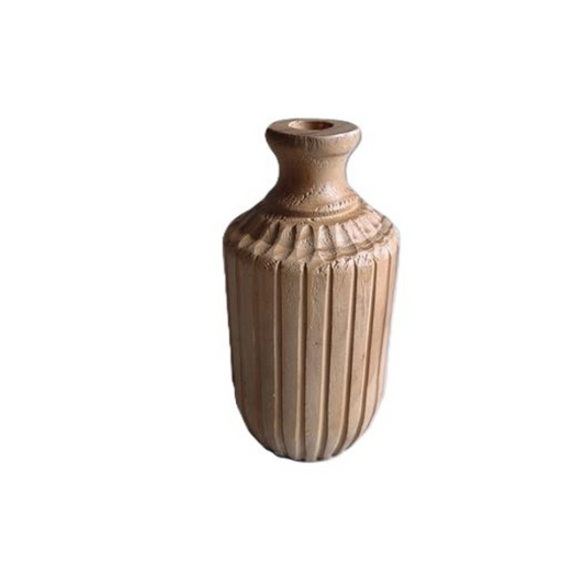 CH110 Wood Vase 3.75" x 3.75" x 7.5"