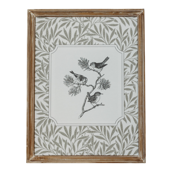 WA105 Bird Wall Art 12" x .75" x 15.75" PK 3