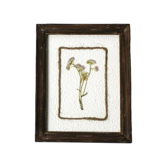 WA107 Botanical Flower Wall Art - Delicate Press Flower- Purple 8" x 1" x 10" PK 3