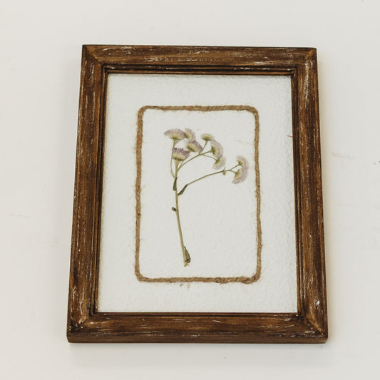 Botanical Flower Wall Art - Pressed Flower Stem